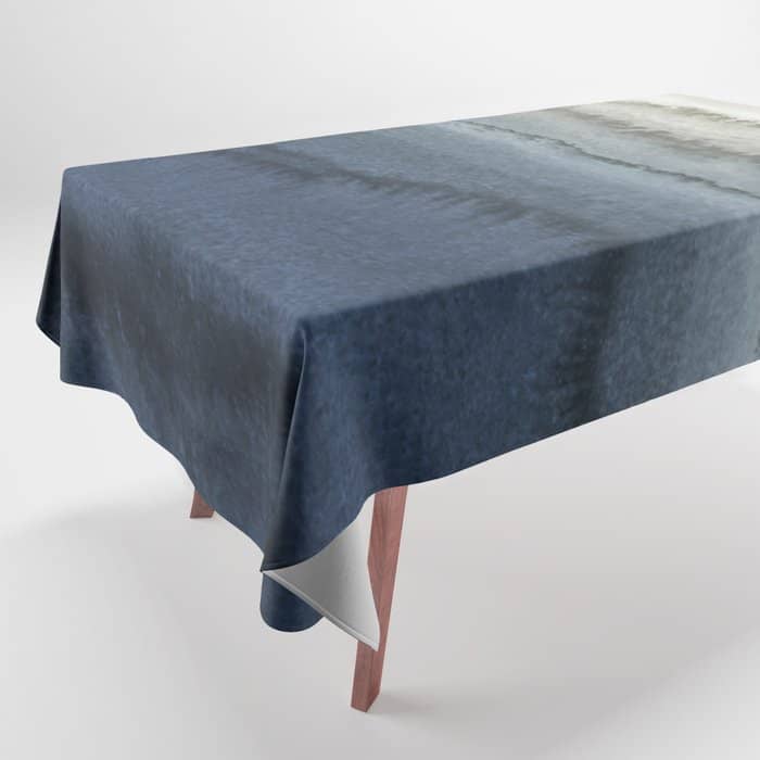 Within The Tides - Crushing Waves Blue Tablecloth