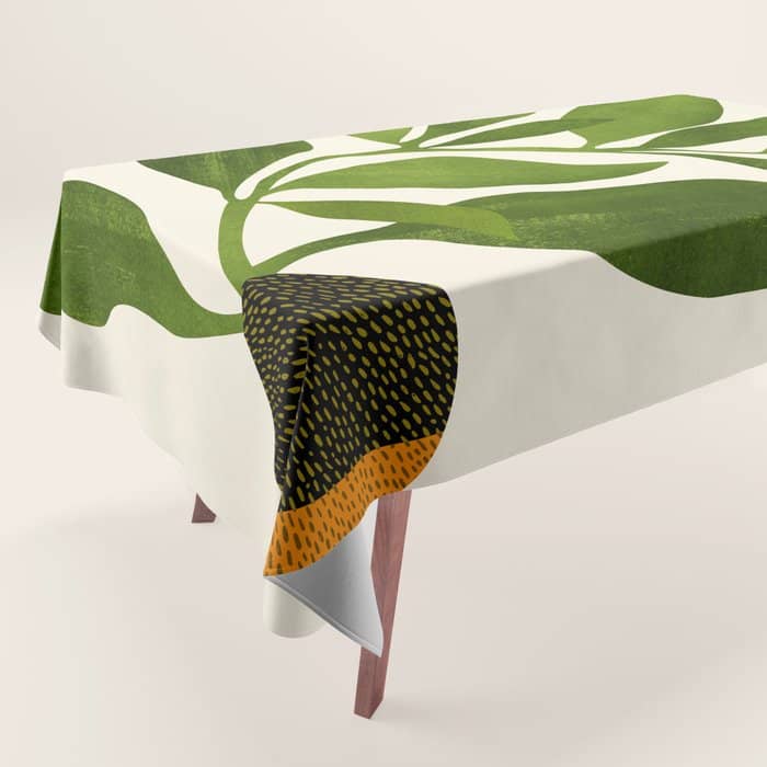The Wanderer - House Plant Illustration Tablecloth