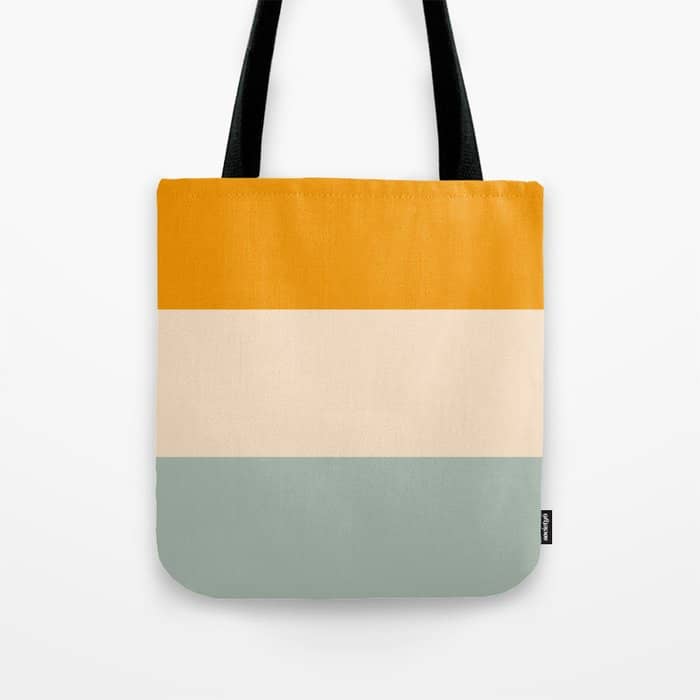 Heracles - Minimal Summer Retro Stripes Tote Bag