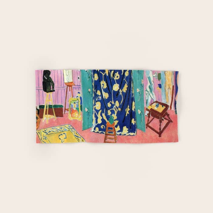 Henri Matisse The Pink Studio Bath Towel