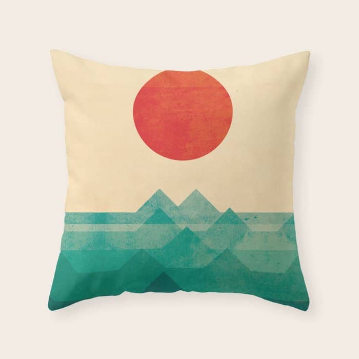 The Ocean, The Sea, The Wave Throw Pillow