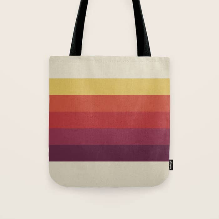 Retro Video Cassette Color Palette Tote Bag
