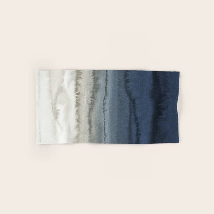 Within The Tides - Crushing Waves Blue Bath Towel