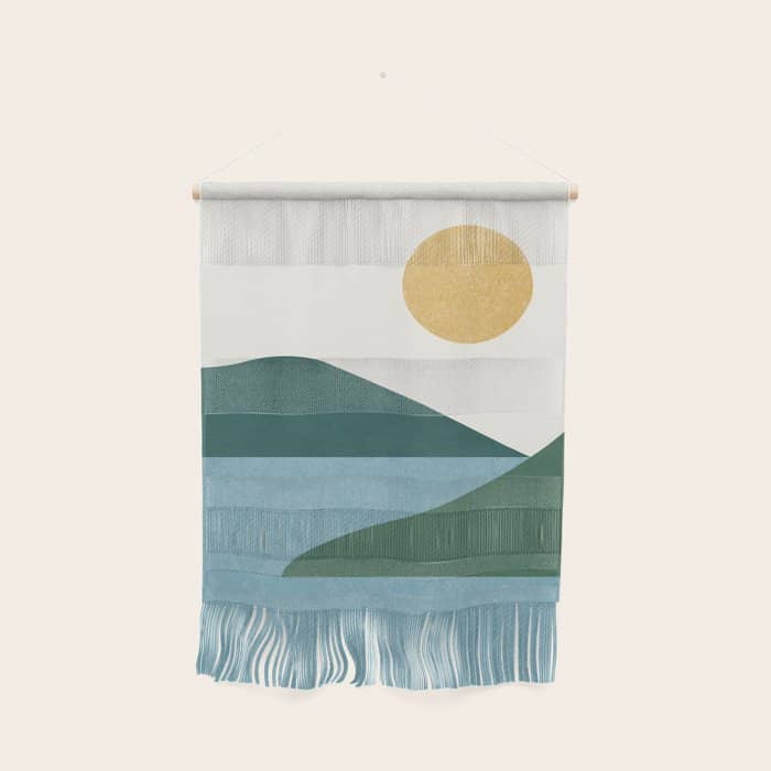 Sunny Lake - Abstract Landscape Wall Hanging