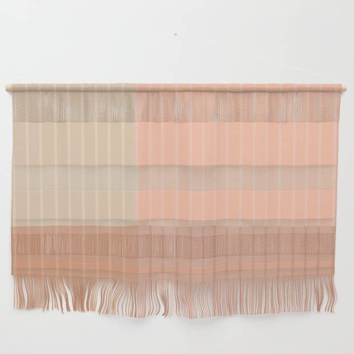 Color Block Line Abstract Ii Vintage Neutral Wall Hanging