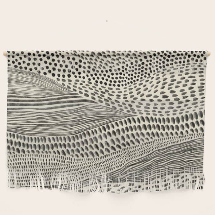 Hand Drawn Patterned Abstract Ii Wall Hanging