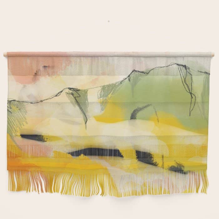 Landscape Abtract - Paysage Jaune Wall Hanging