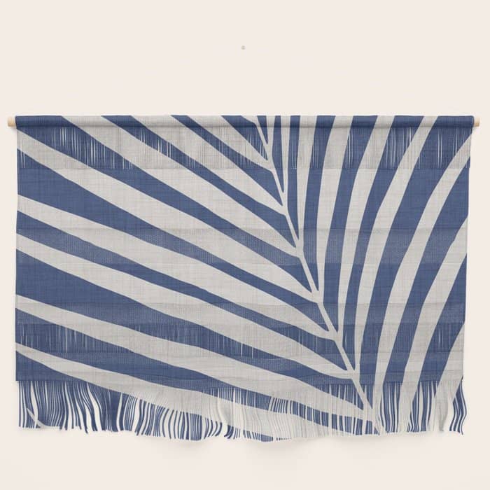Indigo Palm Minimal Botanical Wall Hanging