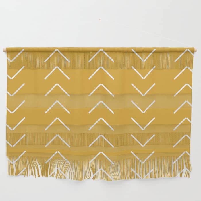 Mudcloth Ii (Mustard Yellow) Wall Hanging