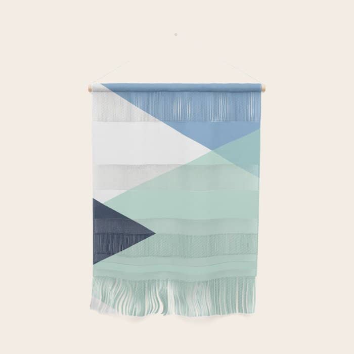 Geometrics - Seafoam & Blue Concrete Wall Hanging