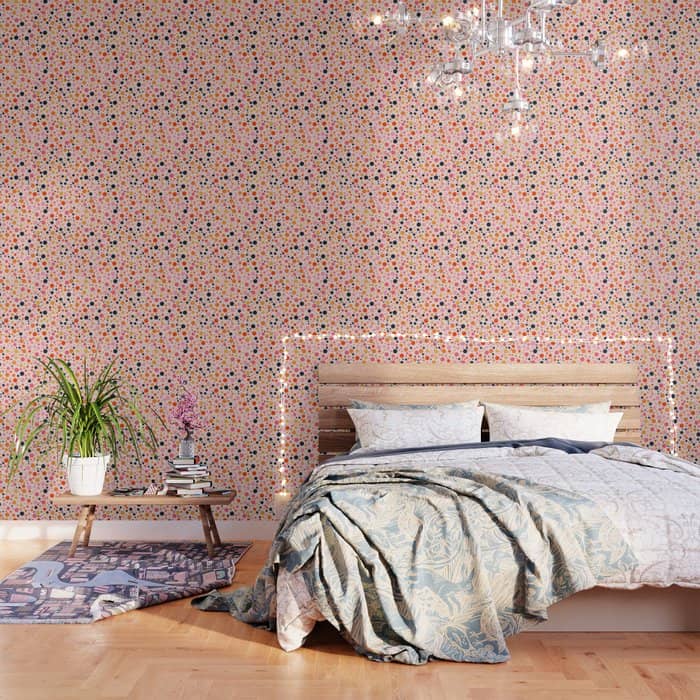 Bubbles: Pattern 09 | The Peach Edition Wallpaper