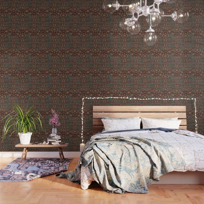Vintage Traditional Moroccan Rug Wallpaper