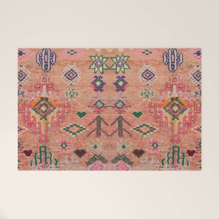 Moroccan Berber Traditional Carpet Welcome Mat