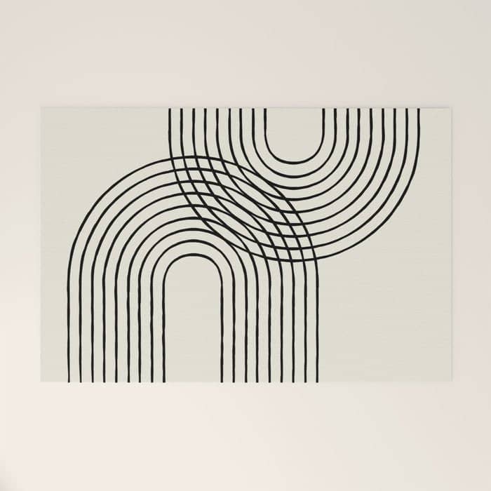 Arch Duo 2 Mid Century Modern Welcome Mat