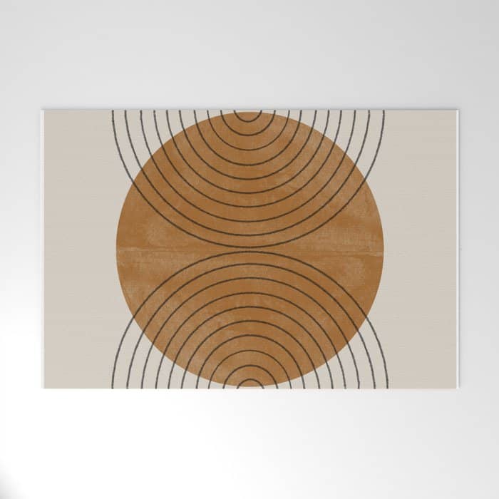 Perfect Touch  Mid Century Modern Welcome Mat
