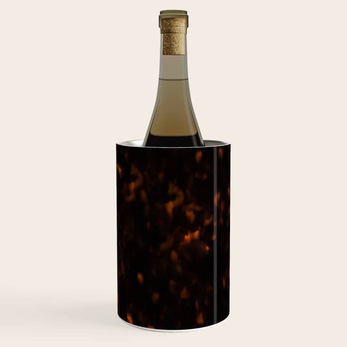 Dark Tortoise Shell Pattern Wine Chiller
