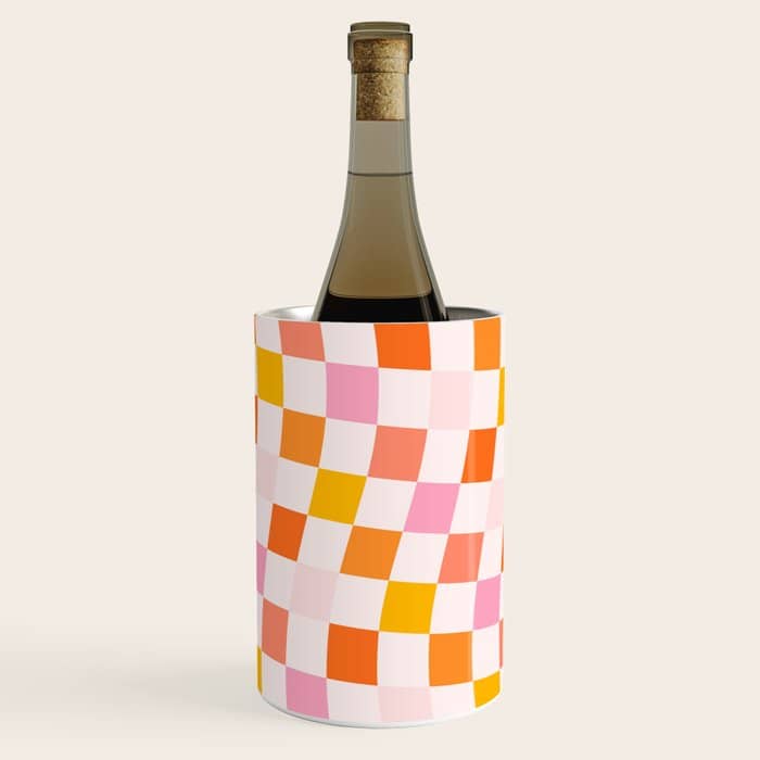 Checkers: Pattern 04 | The Peach Edition Wine Chiller