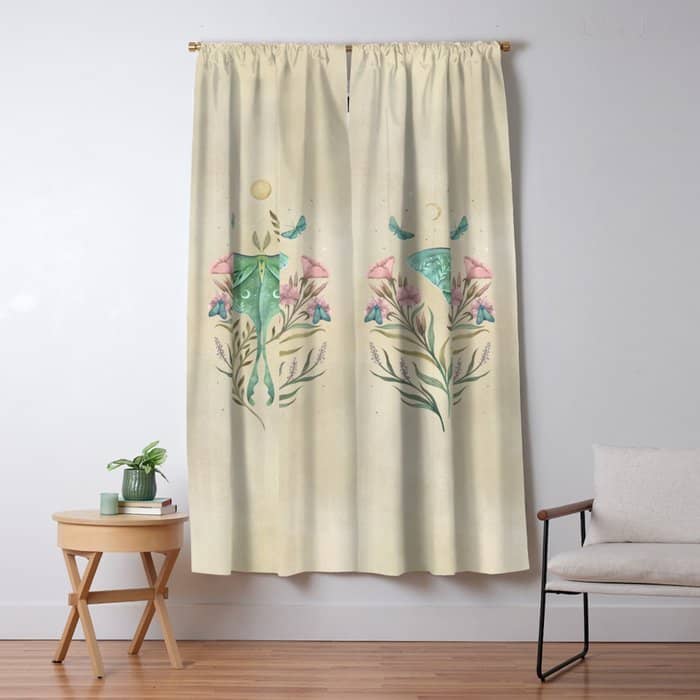 Luna And Forester - Oriental Vintage Window Curtain