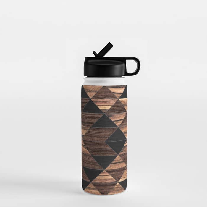Urban Tribal Pattern No.11 - Aztec - Wood Water Bottle