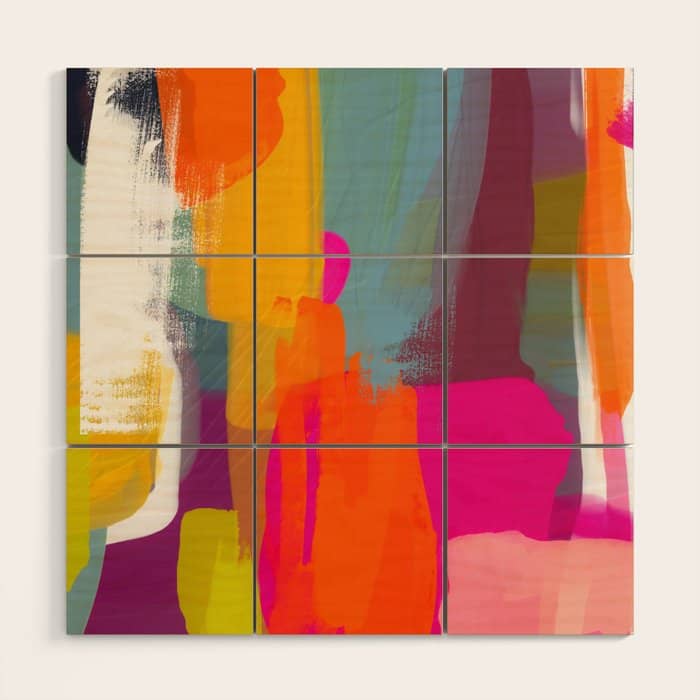 Color Study Abstract Art 2 Wood Wall Art