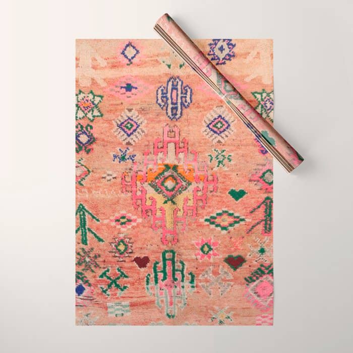 Moroccan Berber Traditional Carpet Wrapping Paper