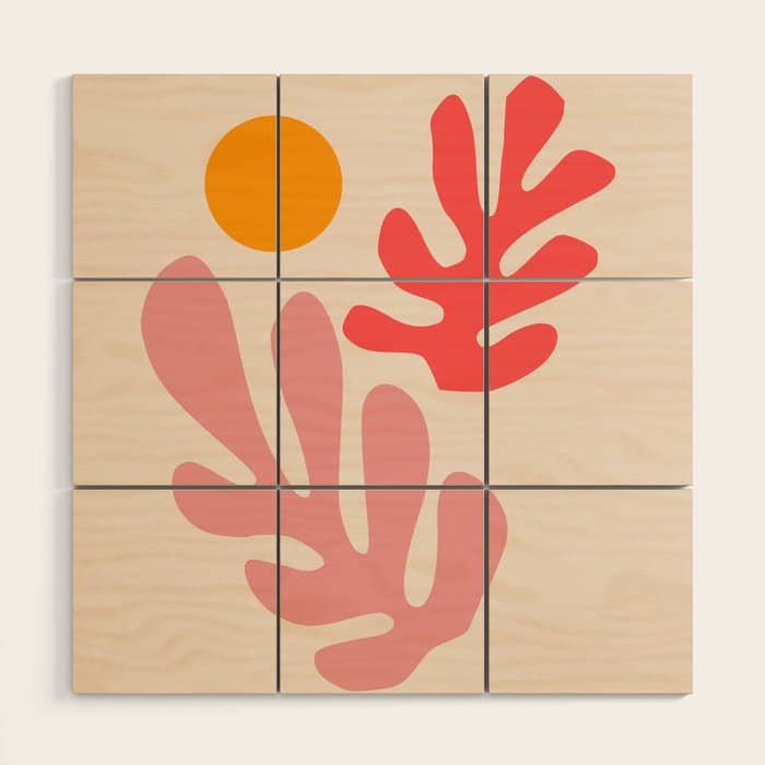 Henri Matisse - Leaves - Blush Wood Wall Art