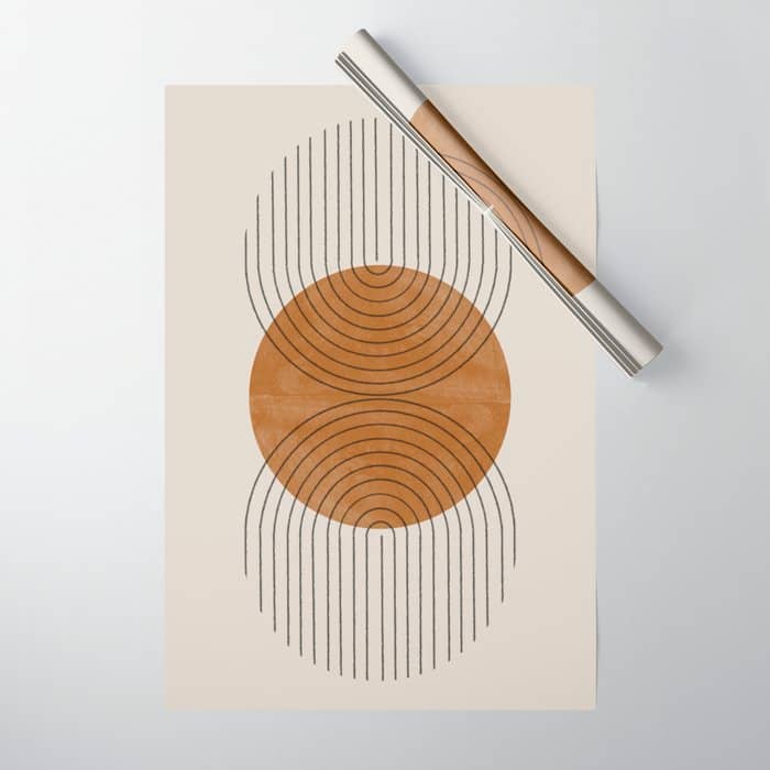 Perfect Touch  Mid Century Modern Wrapping Paper