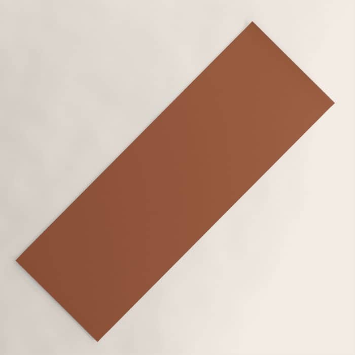 Kauai Soil Clay Terracotta Rust Solid  Yoga Mat