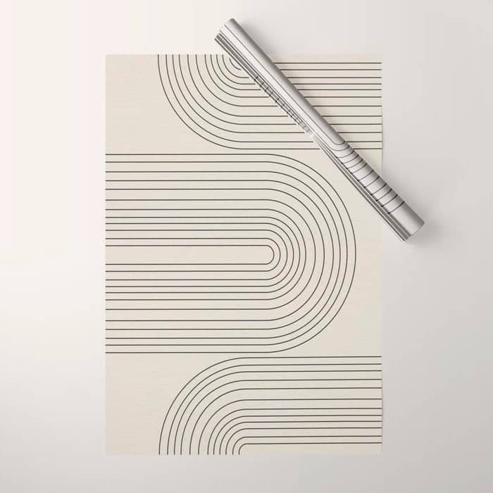 Arch Art, Modern Pattern, Mid Century  Wrapping Paper