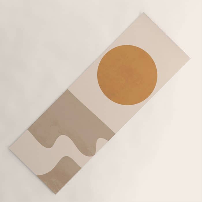 Minimal Abstract Art Landscape 6 Yoga Mat