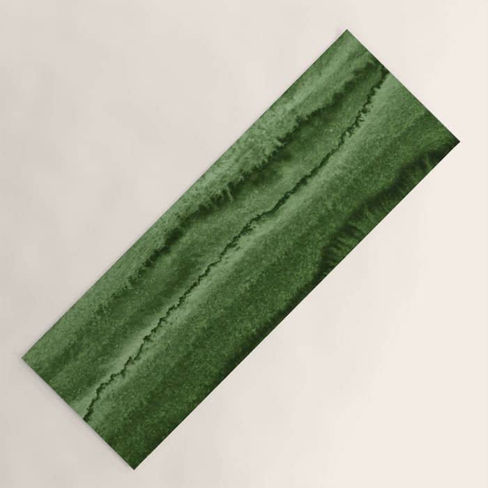 Within The Tides Forest Green By Monika Strigel Yoga Mat
