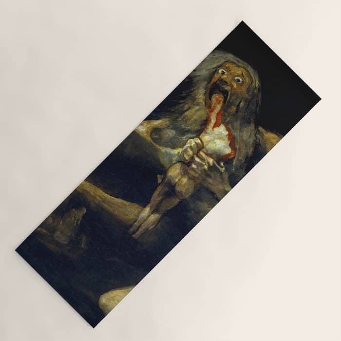 Francisco Goya "Saturn Eating His Son" Yoga Mat