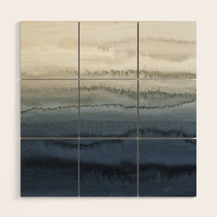 Within The Tides - Crushing Waves Blue Wood Wall Art