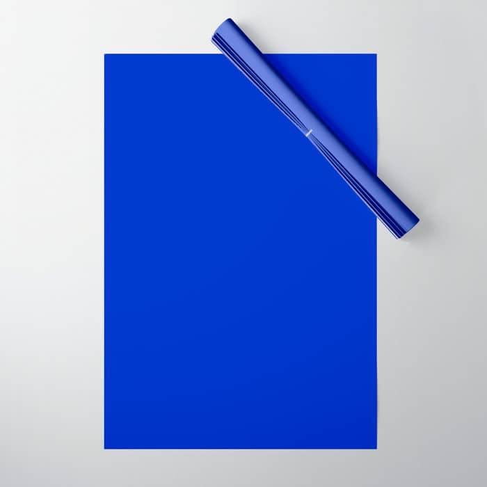 Solid Deep Cobalt Blue Color Wrapping Paper