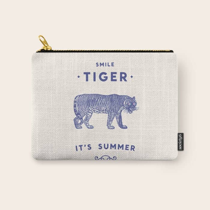 Smile Tiger, It'S Summer Carry All Pouch