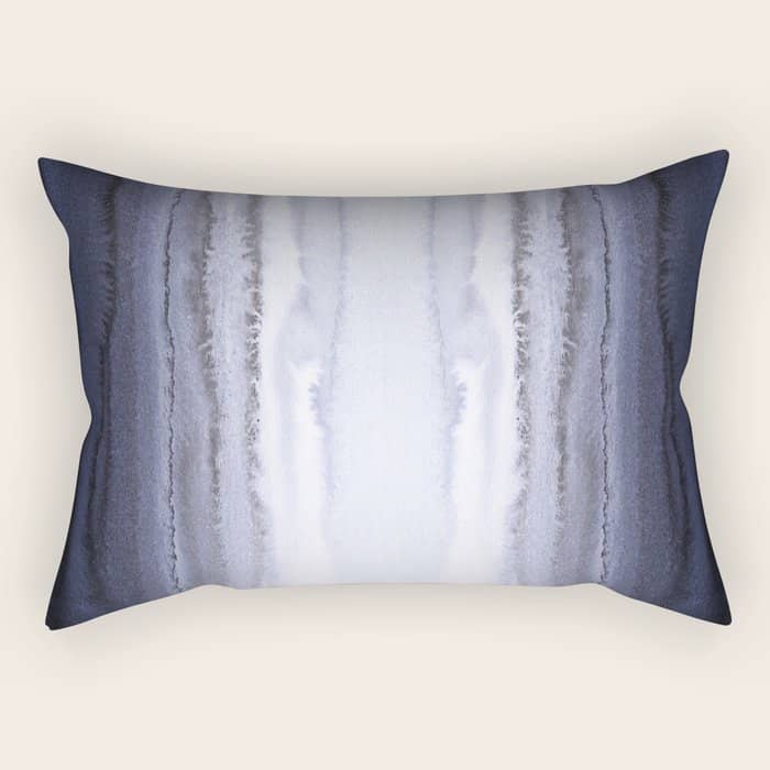 Within The Tides Blue Rectangular Pillow