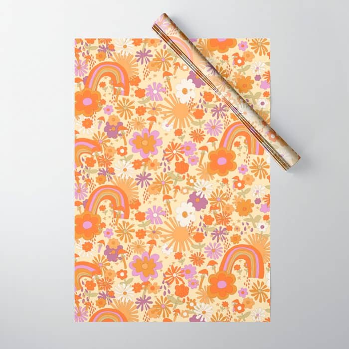 Rainbows, Sunshine And Stars Wrapping Paper