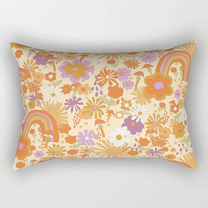 Rainbows, Sunshine And Stars Rectangular Pillow