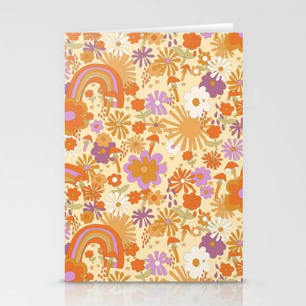 Rainbows, Sunshine And Stars Stationery Card