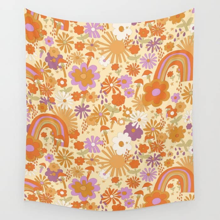Rainbows, Sunshine And Stars Wall Tapestry