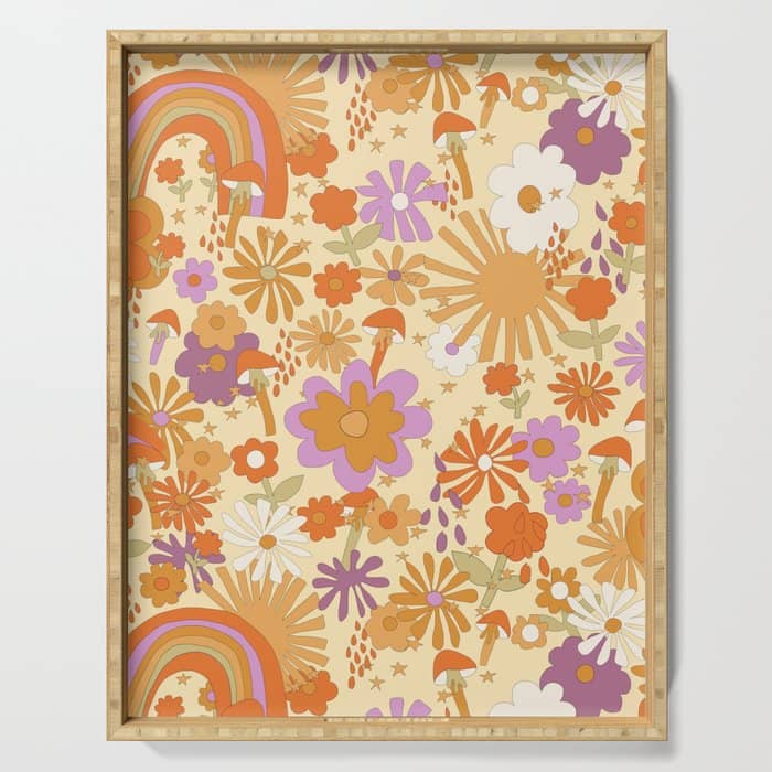 Rainbows, Sunshine And Stars Serving Tray