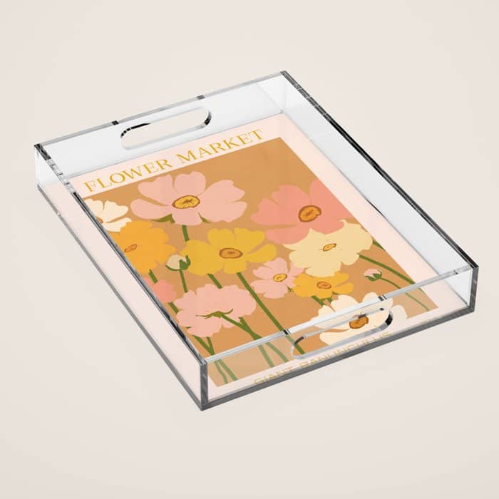Flower Market - Ranunculus #1 Acrylic Tray