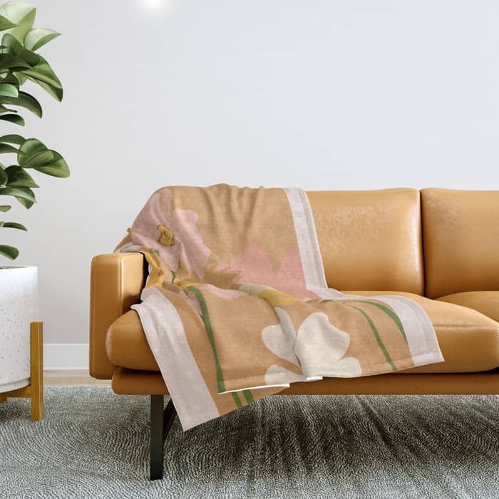 Flower Market - Ranunculus #1 Throw Blanket