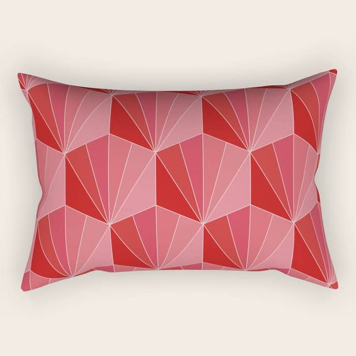 Gisela Color Block Pattern Xii Rectangular Pillow