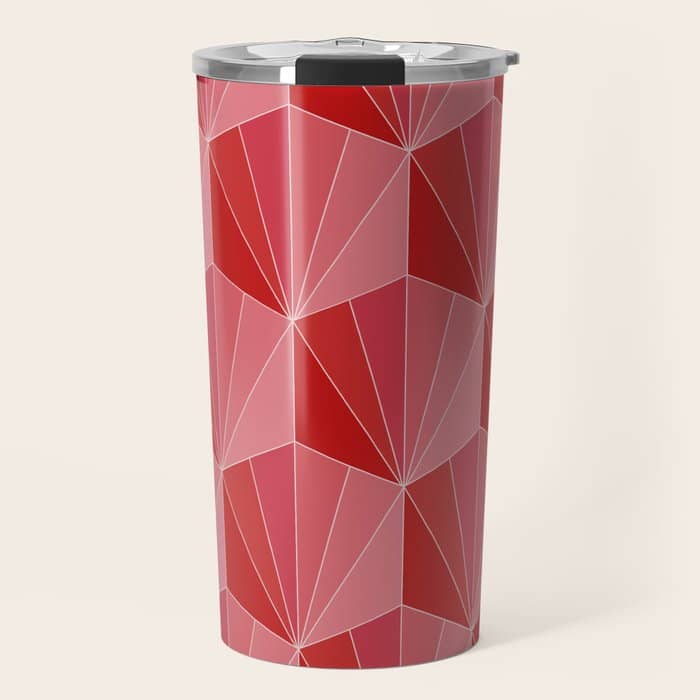 Gisela Color Block Pattern Xii Travel Mug