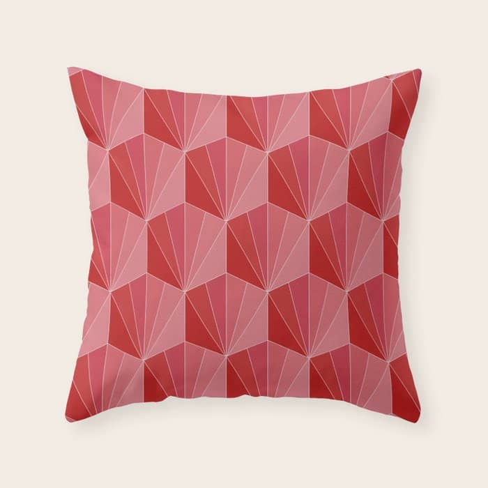 Gisela Color Block Pattern Xii Throw Pillow