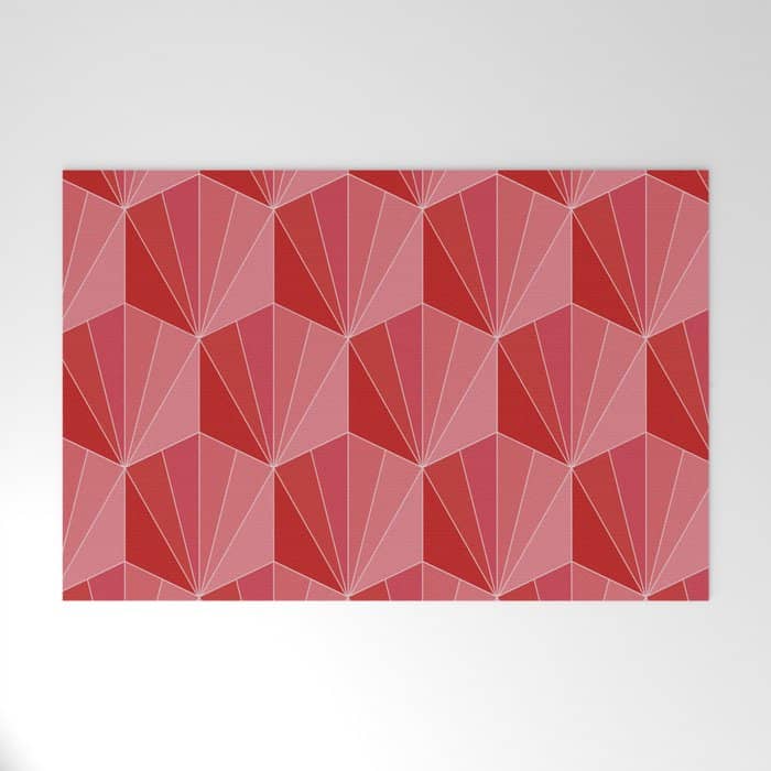 Gisela Color Block Pattern Xii Welcome Mat