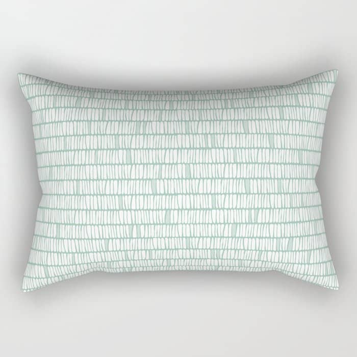 Sandbreak . Cool Mint Rectangular Pillow