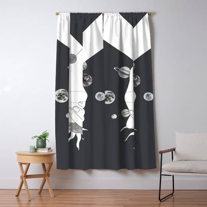 Everything Revolves Around Us Ii Window Curtain