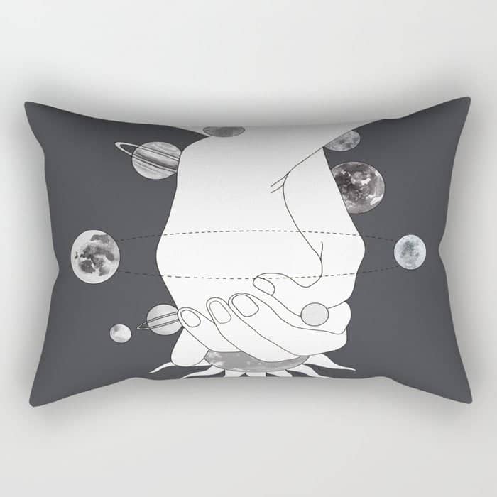 Everything Revolves Around Us Ii Rectangular Pillow